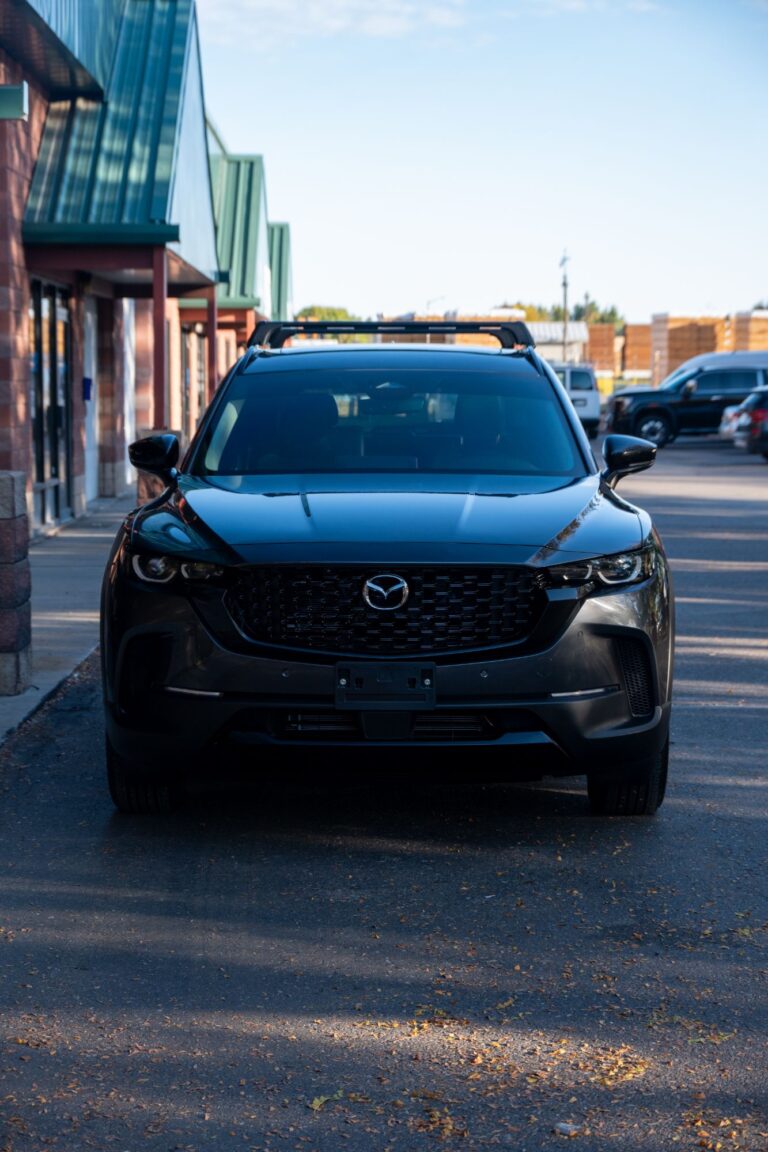 Head-on view of a 2026 Mazda CX-50 with full front PPF