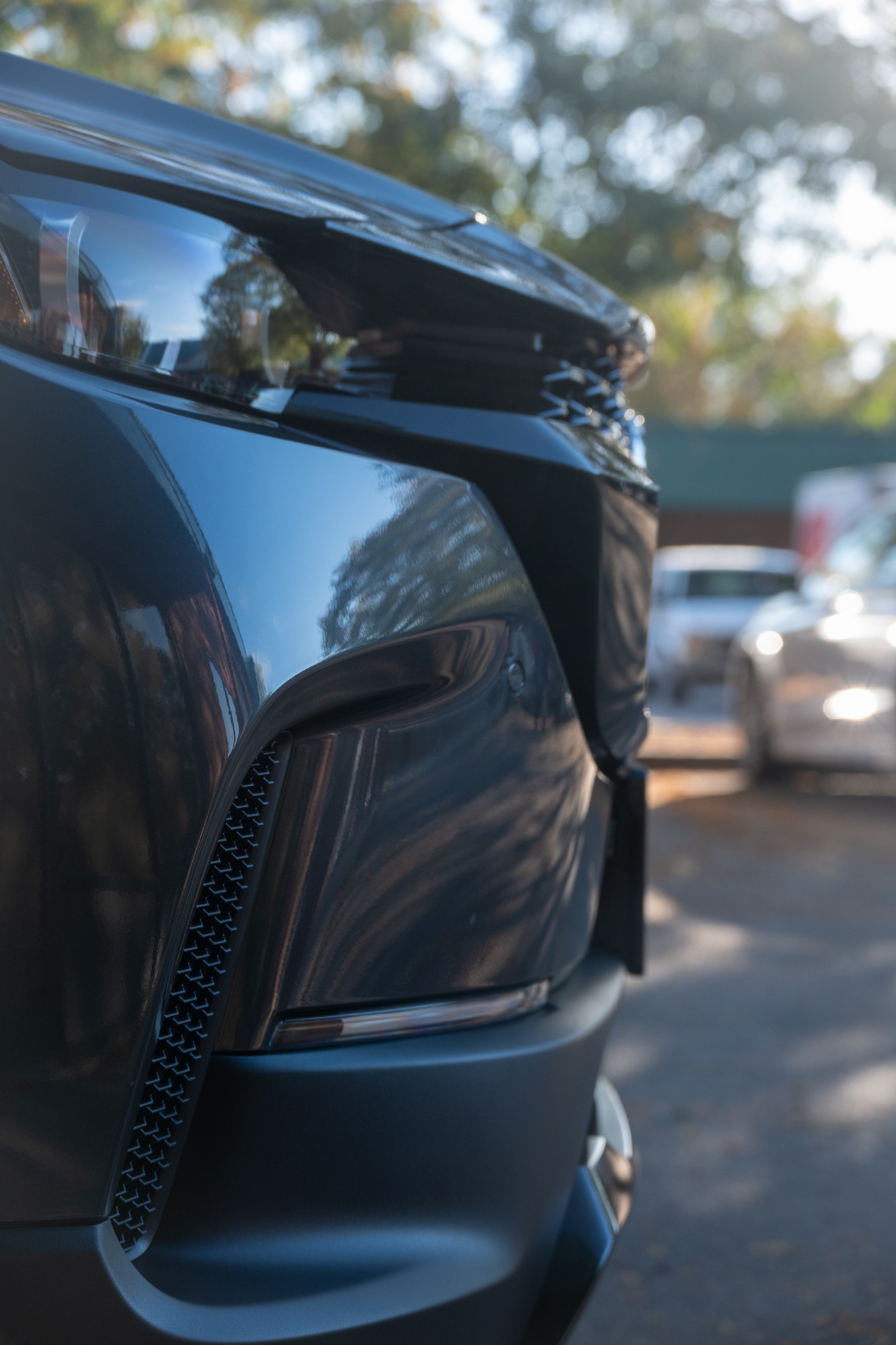 Wrapped PPF edges on the front bumper of a 2026 Mazda CX-50